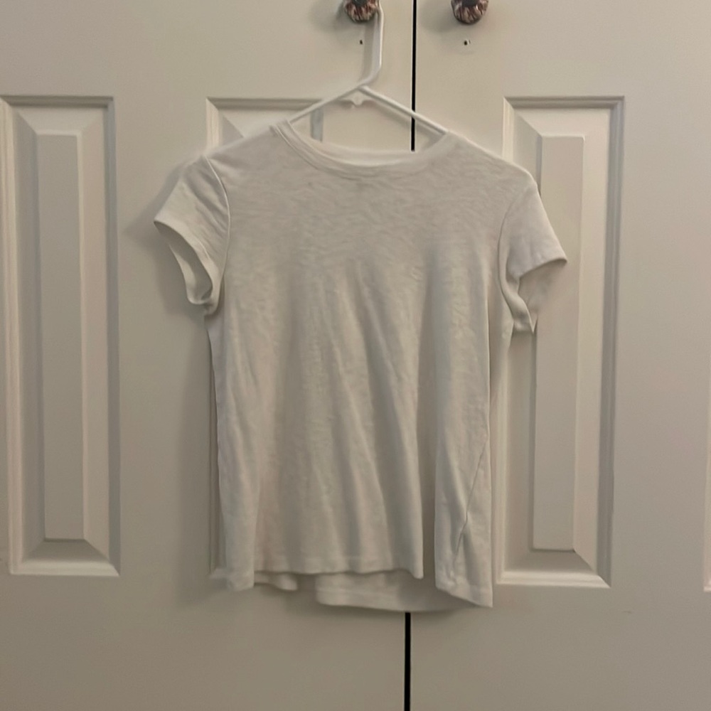 Plain white tee